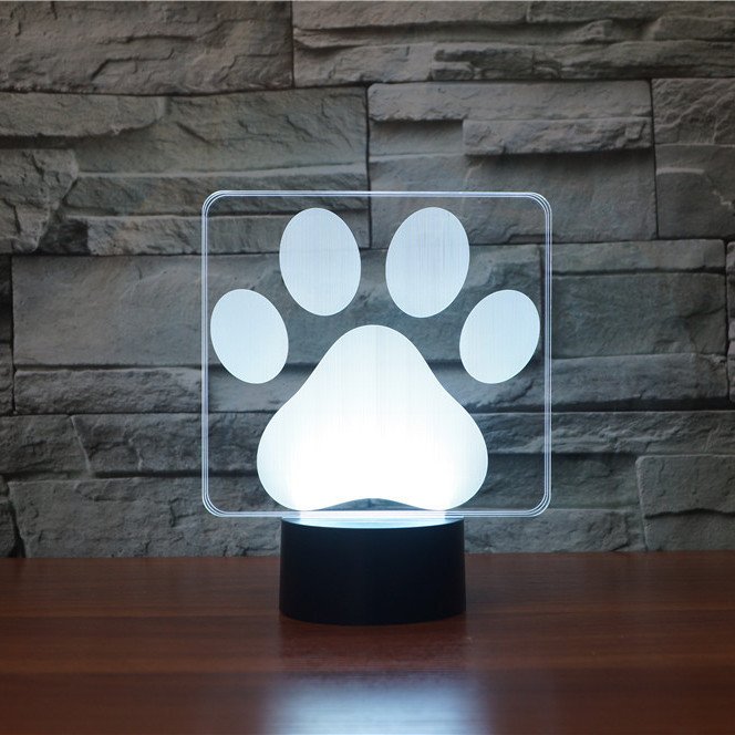Dog Paw LED Lamp from Lampeez