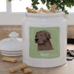 Top Dog Breeds Personalized Dog Treat Jar