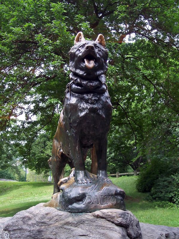 balto statues in central park new york